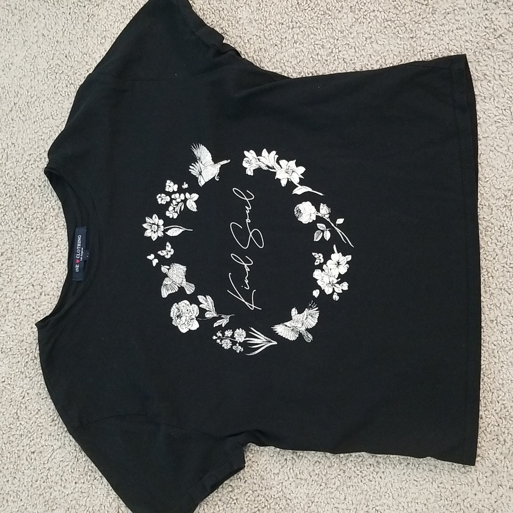 One Clothing Floral Bird Spring Summer Crop Top